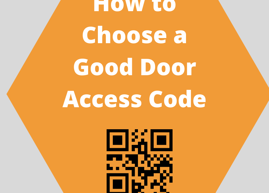 How to Choose a Good Door Access Code